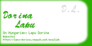 dorina lapu business card